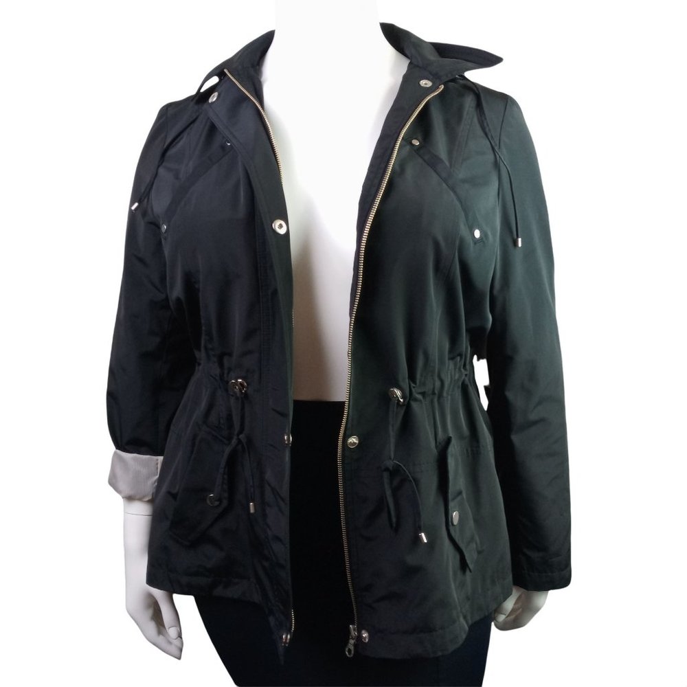 Women's Plus Size 2X - Charter Club Water Resistant Hooded Anorak Ja…